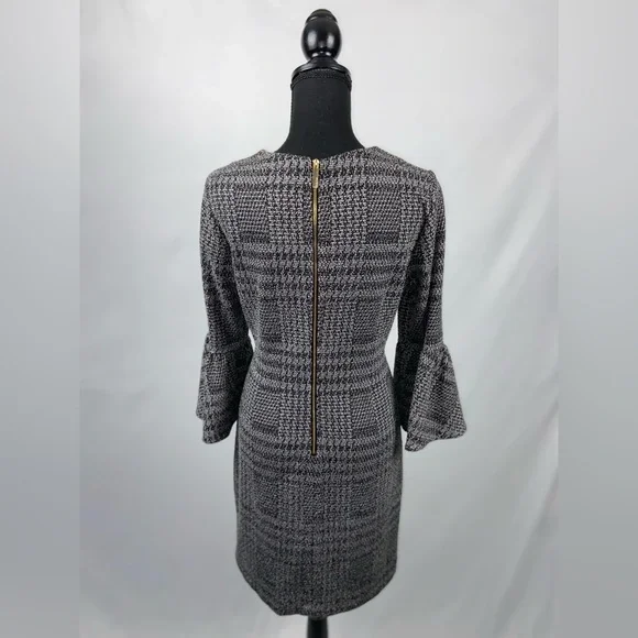 Calvin Klein dress Belle sleeves Size 10 Gray& Black - Picture 6 of 9